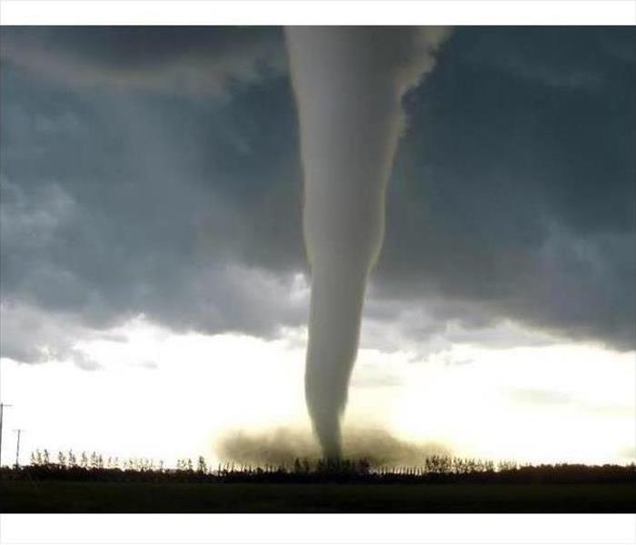A tornado is shown 